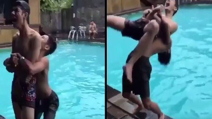 Who Knew A Suplex Into The Pool Could End Badly?