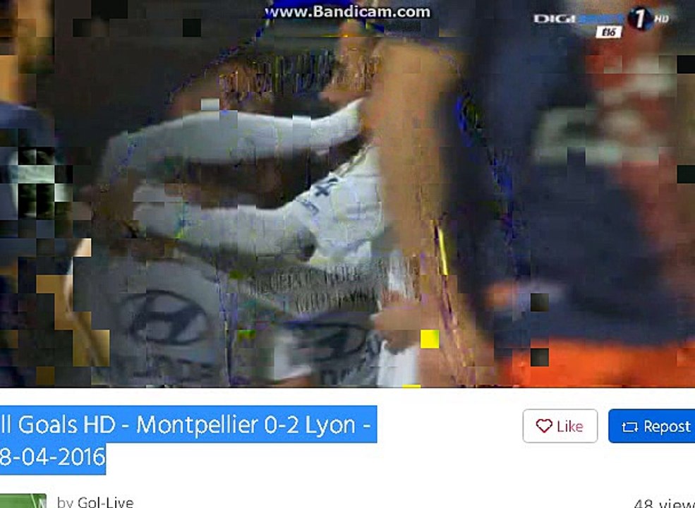 All Goals HD - Montpellier 0-2 Lyon - 08-04-2016