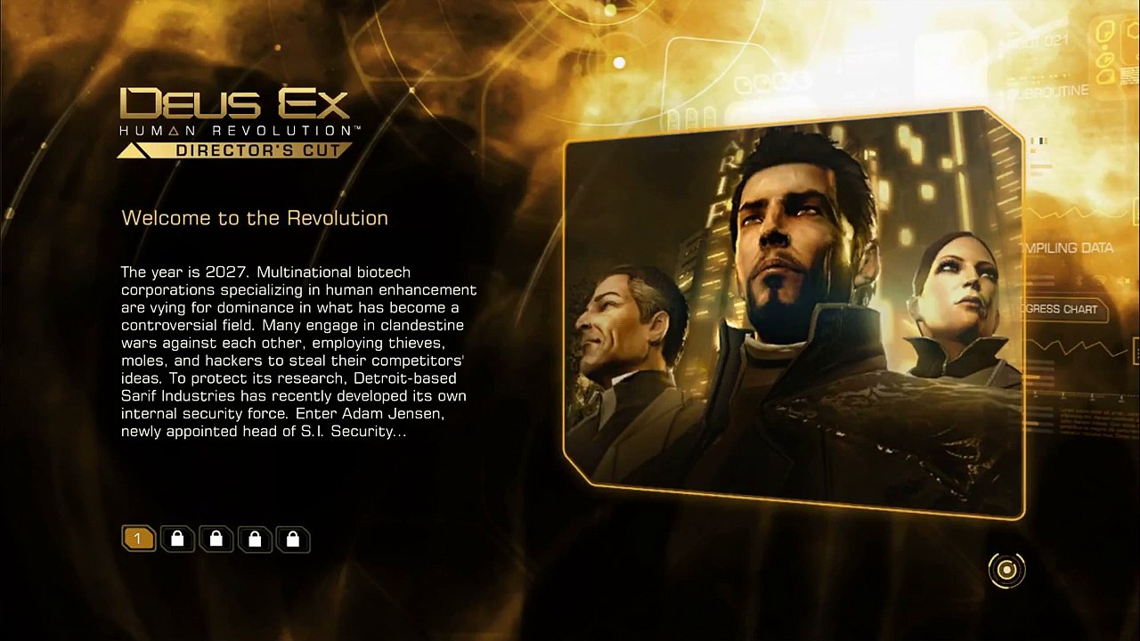 Deus Ex Human Revolution Directors Cut (Using Steam Controller) (Short Clip) (No Cam)