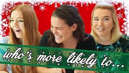 Whos More Likely To CHRISTMAS EDITION with Ayydubs, Lindsey Hughes, and Meghan Hughes