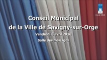 Conseil Municipal de Savigny-sur-Orge 8 avril 2016 - partie 1