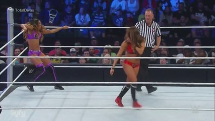 720pHD WWE Smackdown 2015 Cameron vs Nikki Bella