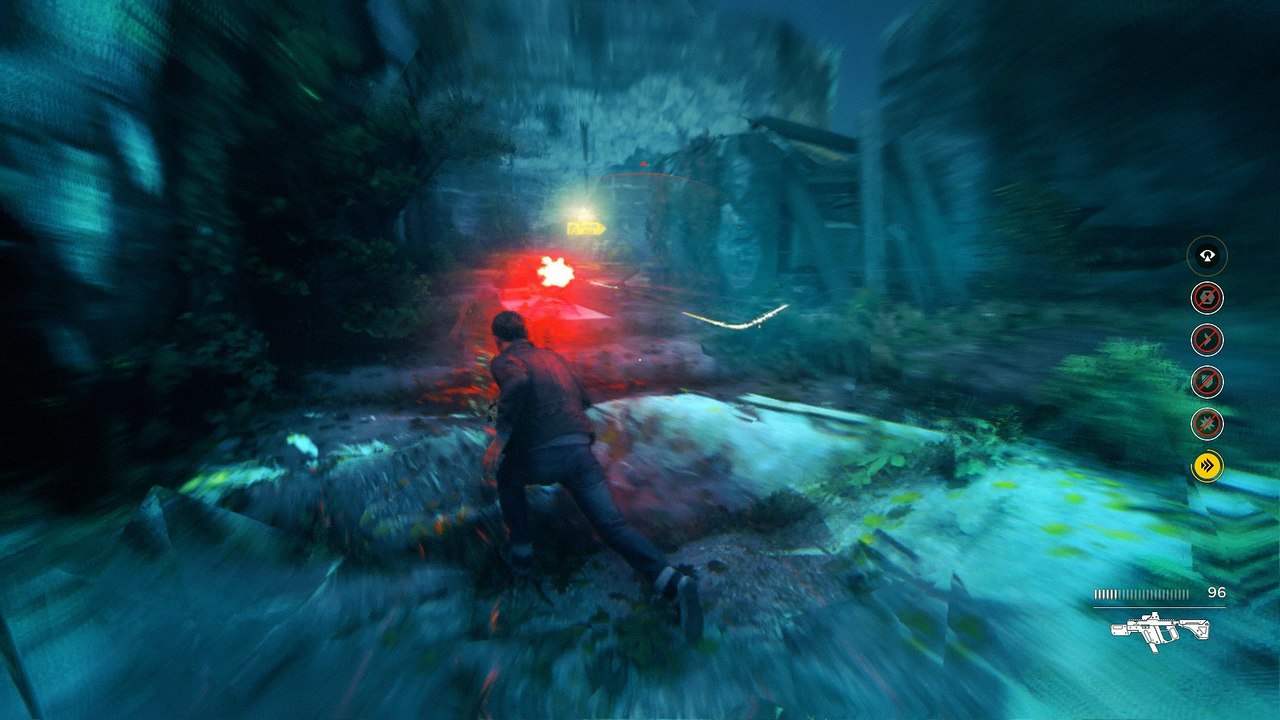 Quantum Break - Research Facility: Time Rush Melee Combat, Wall Painting, Beth Comms, Monarch Action