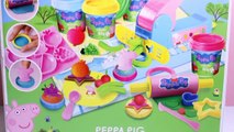 Peppa Pig Mega Dough Set Play Doh Fun Factory Machine Play Dough Treats Cupcakes Toys Part 1