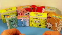 2009 NICKELODEONS SPONGEBOB SQUAREPANTS SET OF 8 BURGER KING KIDS MEAL TOYS VIDEO REVIE