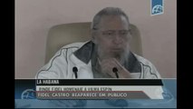 Ex-líder cubano Fidel Castro reaparece em público