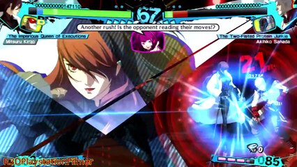 Persona 4 Arena Ultimax Arcade Mode - Match #3: "Mitsuru Kirijo Vs. Akihiko Sanada" {English, HD}
