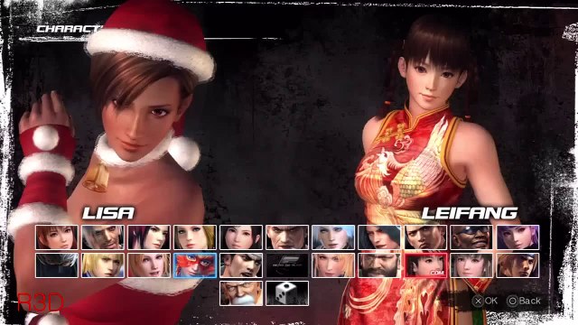Dead or Alive 5 Versus Mode - Christmas Lisa Vs. Christmas Leifang {Naughty Girl Oufits}