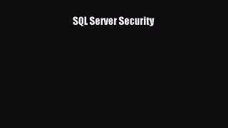 Download SQL Server Security Ebook Free