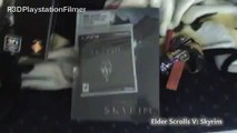 The Elder Scrolls V: Skyrim Game and Collector's Edition Guide Midnight Release Unboxing