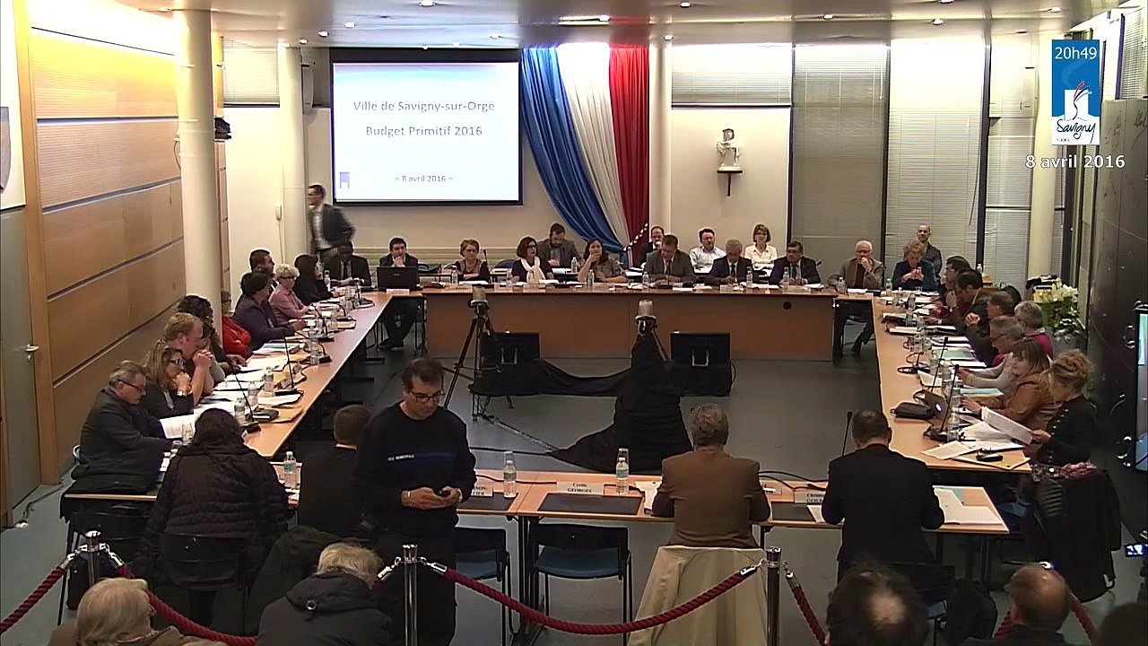 Conseil municipal de Savigny-sur-Orge du 8 avril 2016. - Partie 2 A -vote du budget