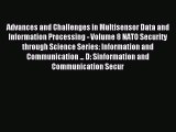 Read Advances and Challenges in Multisensor Data and Information Processing - Volume 8 NATO