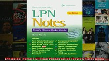 READ book  LPN Notes Nurses Clinical Pocket Guide Daviss Notes Book  BOOK ONLINE