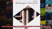 Read  Italian Architecture from Michelangelo to Borromini World of Art  Full EBook