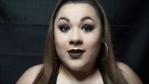 CUTE GIRL BLACK SMOKEY EYE - DARK LIPS