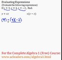 Evaluating Expressions (Plugging Numbers In) - Algebra Review