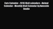Read Cats Calendar - 2016 Wall calendars - Animal Calendar - Monthly Wall Calendar by Avonside