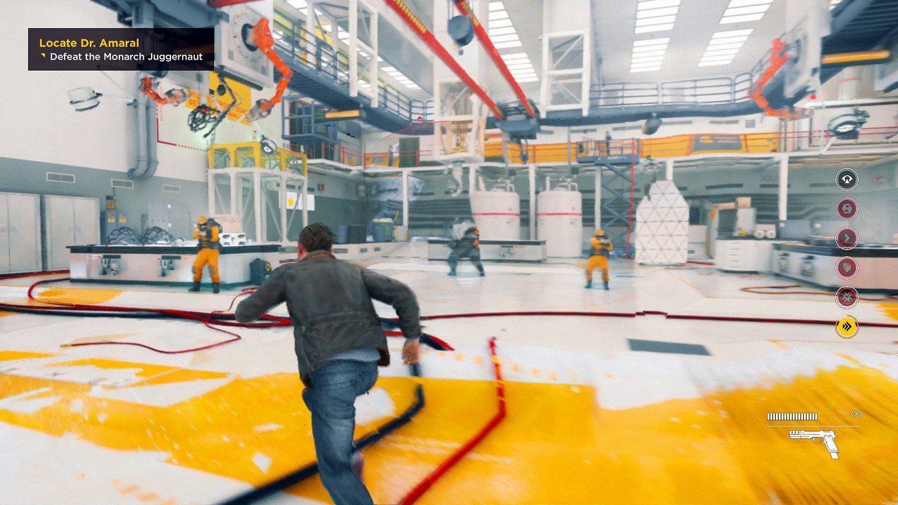 Quantum Break - Research Facility: Monarch Juggernaut (Time Stop Bullet Stack & Shoot Back)