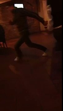Dancing at Georgian restaurant