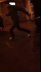 Dancing at Georgian restaurant