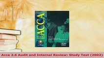 PDF  Acca 26 Audit and Internal Review Study Text 2002 Read Online