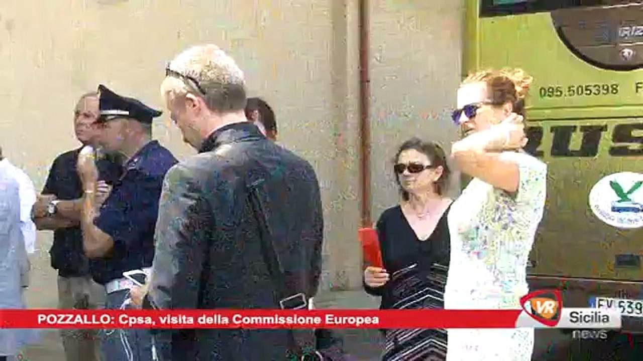 23 07 15 Pozzallo Cpsa, visita della Commissione Europea