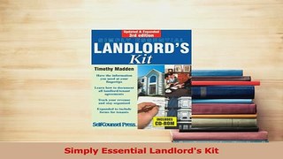 Read  Simply Essential Landlords Kit Ebook Free