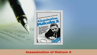 PDF  Assassination of Malcom X Read Full Ebook