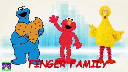 Finger Family Song Sesame Street Nursery Rhymes Cookie Monster Big Bird Elmo Ernie Cookie