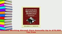 PDF  Citizens Working Abroad Earn Annually Up to 70000 Tax Free Download Online