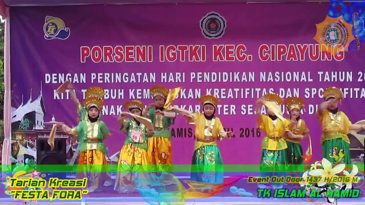 Tarian Kreasi "FESTA FORA" [[[TK ISLAM AL HAMID JAKARTA]]]