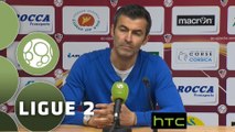 Conférence de presse AC Ajaccio - Red Star  FC (1-2) : Olivier PANTALONI (ACA) - Rui ALMEIDA (RED) - 2015/2016