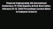 Read Financial Cryptography: 4th International Conference FC 2000 Anguilla British West Indies