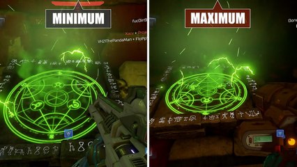 Download Video: Doom (Beta) PC - Graphics comparison / Grafikvergleich - Min vs. Max