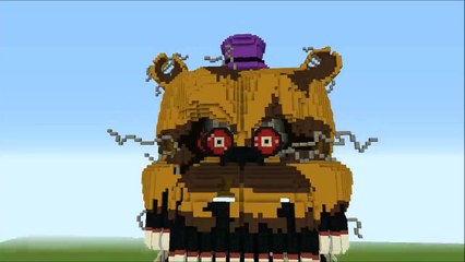 Minecraft Mega Build Showcase FNaF 4 Nightmare Fredbear