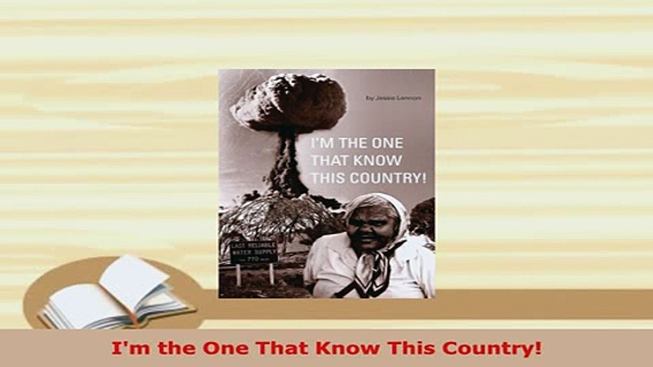 Download  Im the One That Know This Country Read Full Ebook