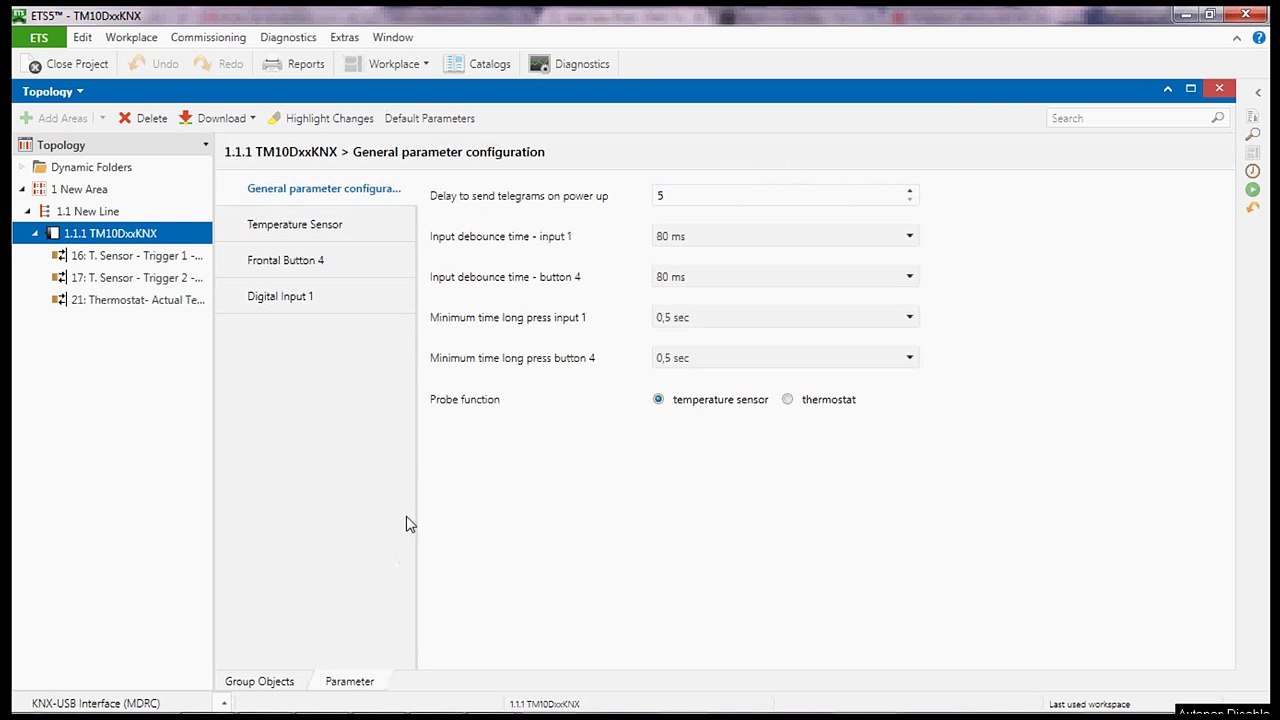 Eelectron TM10D ETS parameters