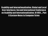 Read Usability and Internationalization. Global and Local User Interfaces: Second International