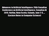 Read Advances in Artificial Intelligence: 28th Canadian Conference on Artificial Intelligence