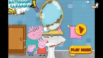 Peppa Pig Games - Peppa Pig Bathroom Cleaning  - Game For Kids