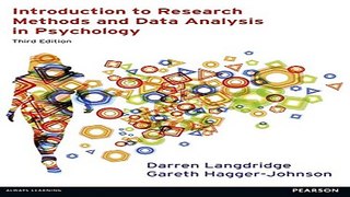 Download Introduction to Research Methods and Data Analysis in Psychology