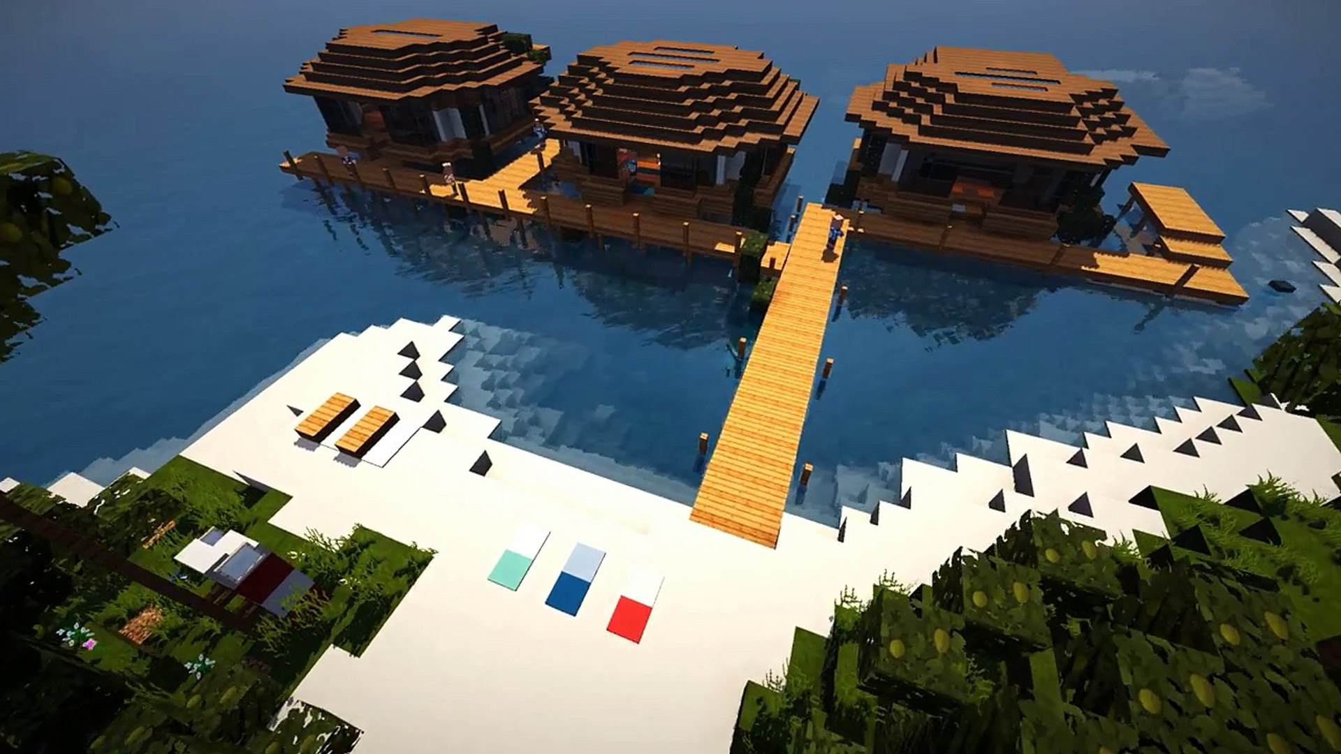 Minecraft Ideas 1 Minecraft Tropical Resort Video Dailymotion