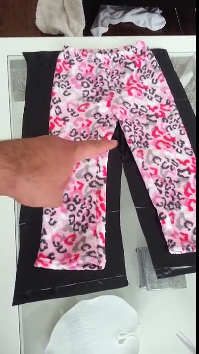 Homemade garbage bag snowpants