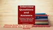 PDF  Ultimate Guide to Top Interview Questions and Answers 2016 How To Find Job Get Hired  Download Online