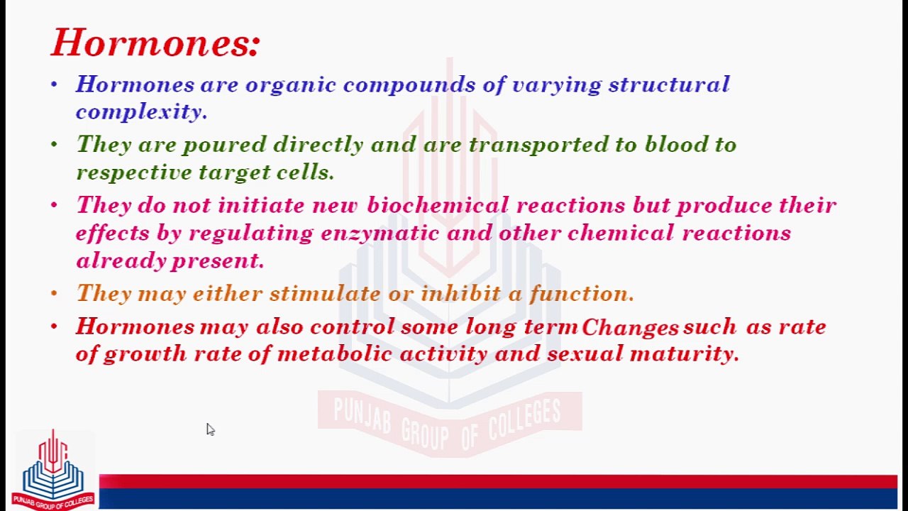 Chemical Coordination , Hormones  and Chemical Classification of Hormones