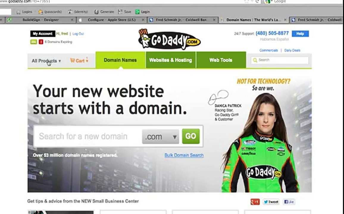How to forward your website domain name to another site