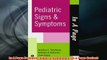 Free   In A Page Pediatric Signs  Symptoms In a Page Series Read Download