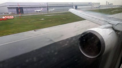ボーイング迫力の逆噴射！Amazing reverse thrust!