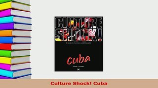 PDF  Culture Shock Cuba Download Online