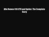 PDF Alfa Romeo 916 GTV and Spider: The Complete Story  EBook